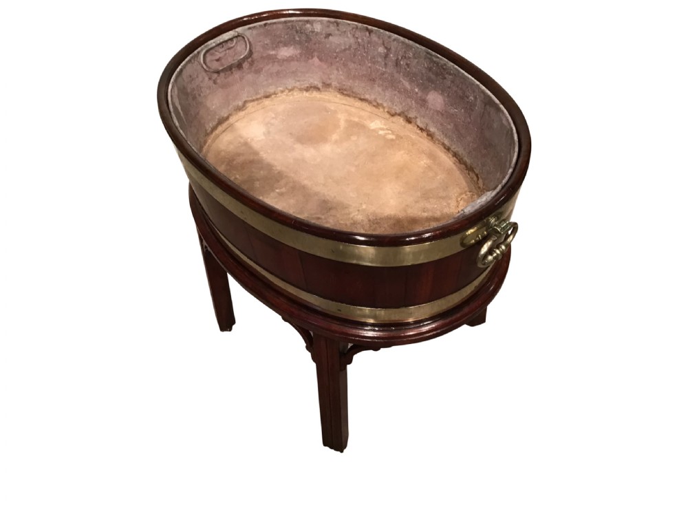 Antique mahogany wine cooler View III
