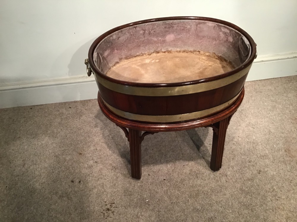 Antique mahogany wine cooler View IX