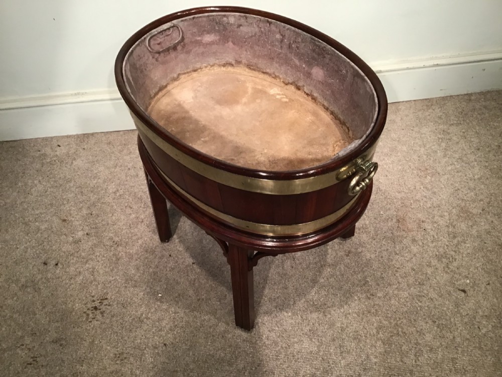 Antique mahogany wine cooler View X
