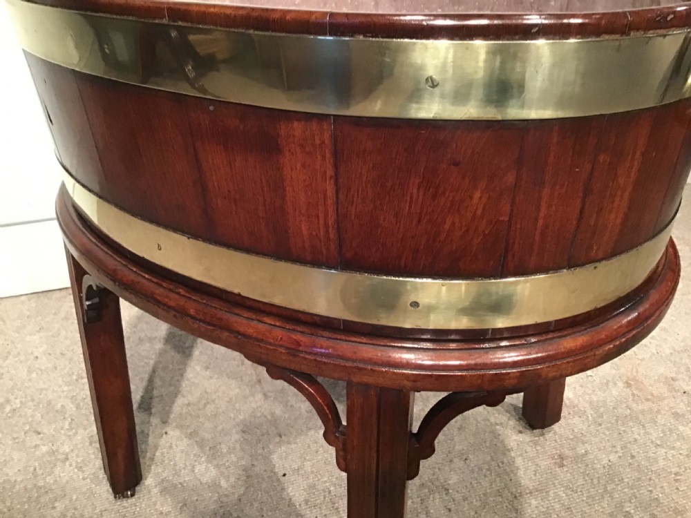 Antique mahogany wine cooler View XI
