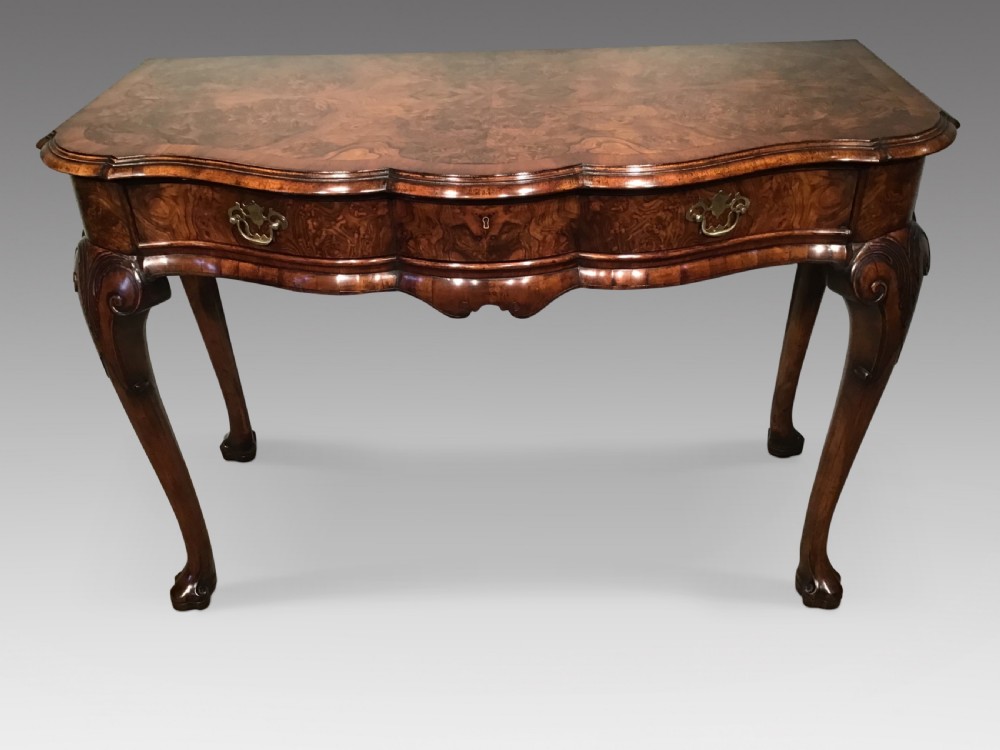 Antique walnut serving table
