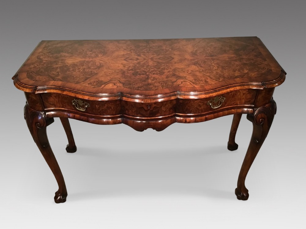 Antique walnut serving table View II