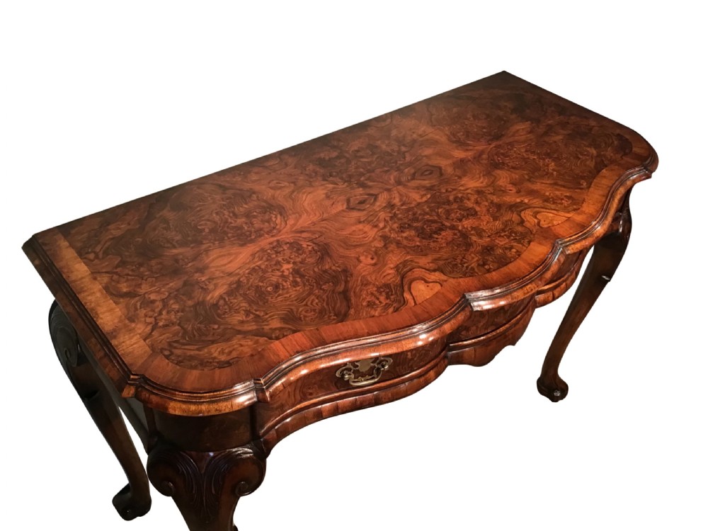 Antique walnut serving table View III