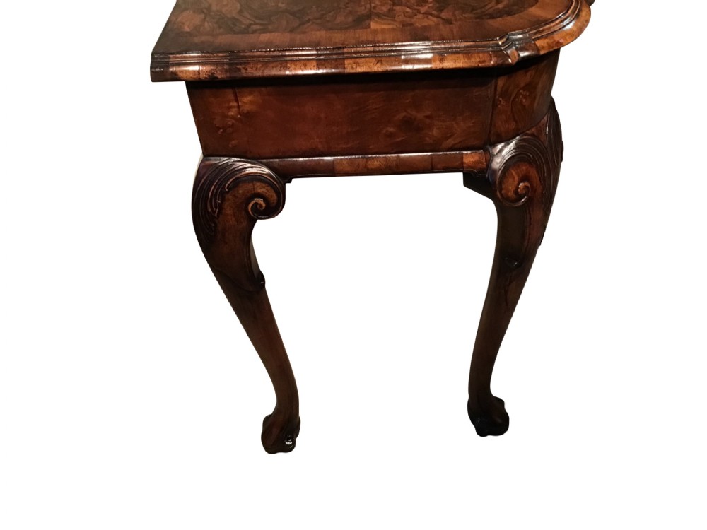 Antique walnut serving table View V