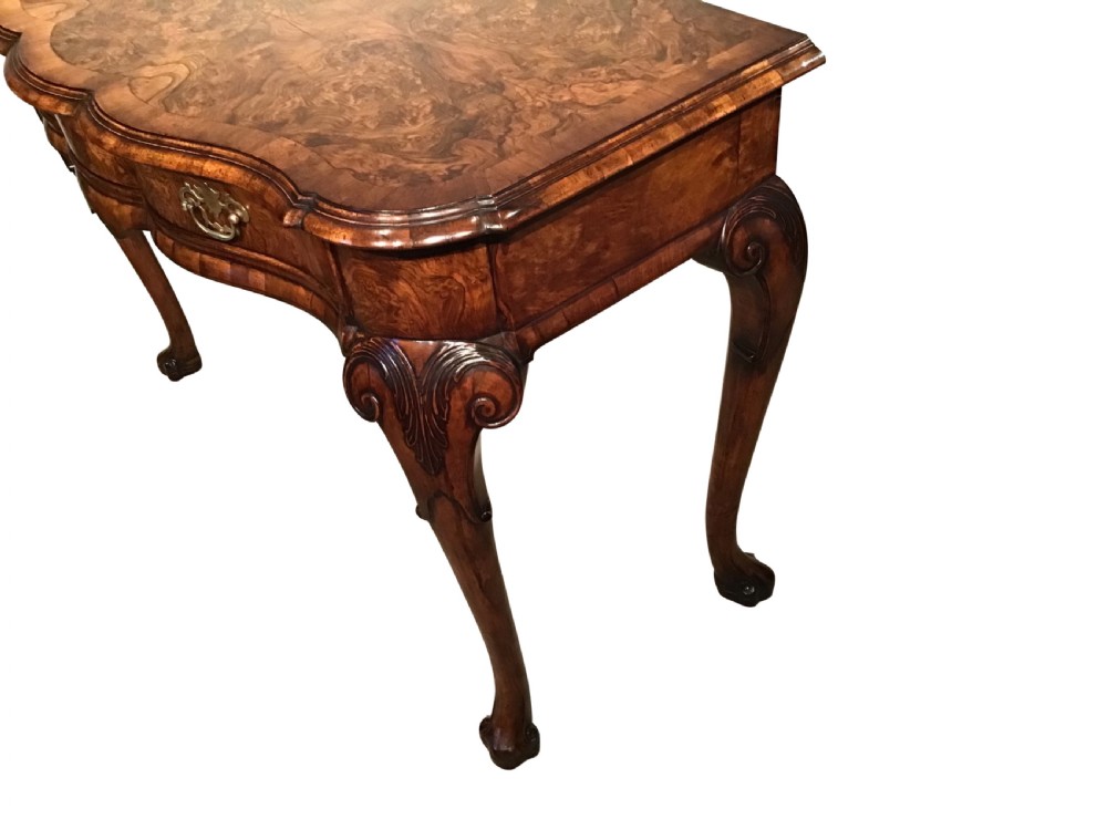 Antique walnut serving table View VII