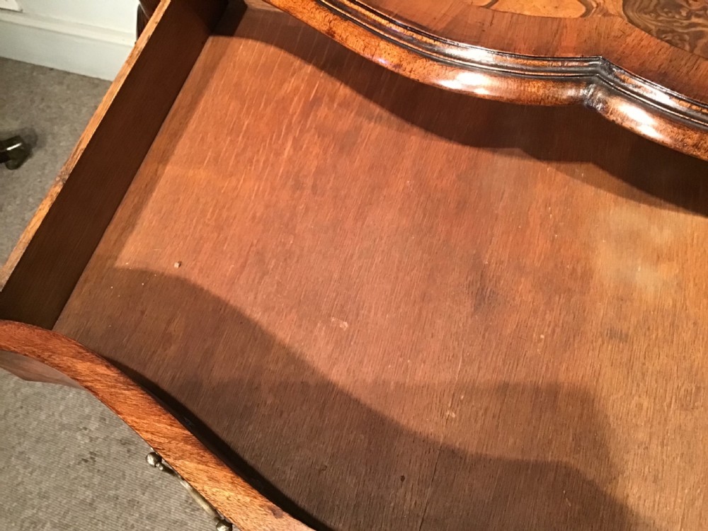 Antique walnut serving table View XI
