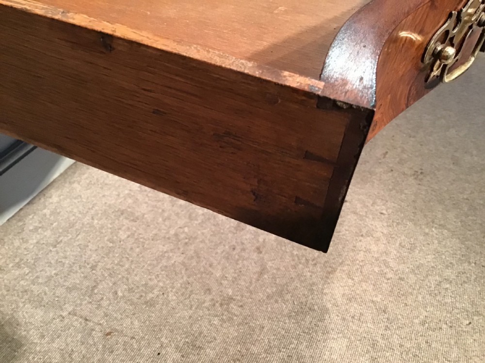 Antique walnut serving table View XIII