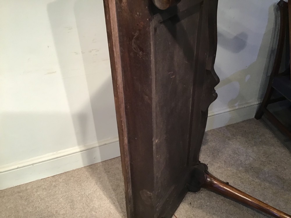 Antique walnut serving table View XV
