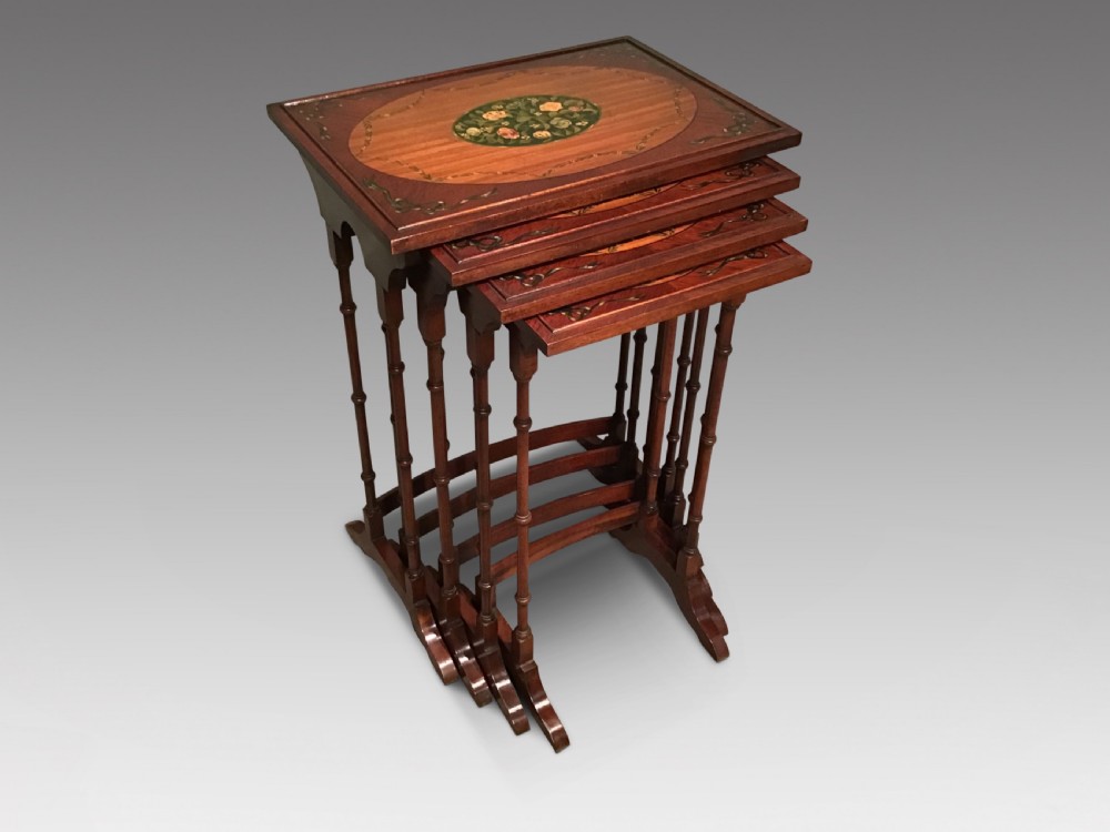 Antique nest of four tables