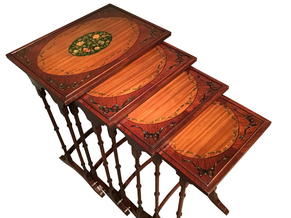 Antique nest of four tables View II