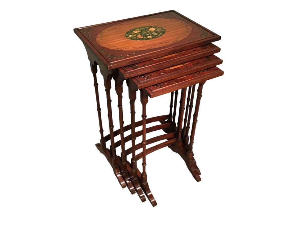 Antique nest of four tables View III