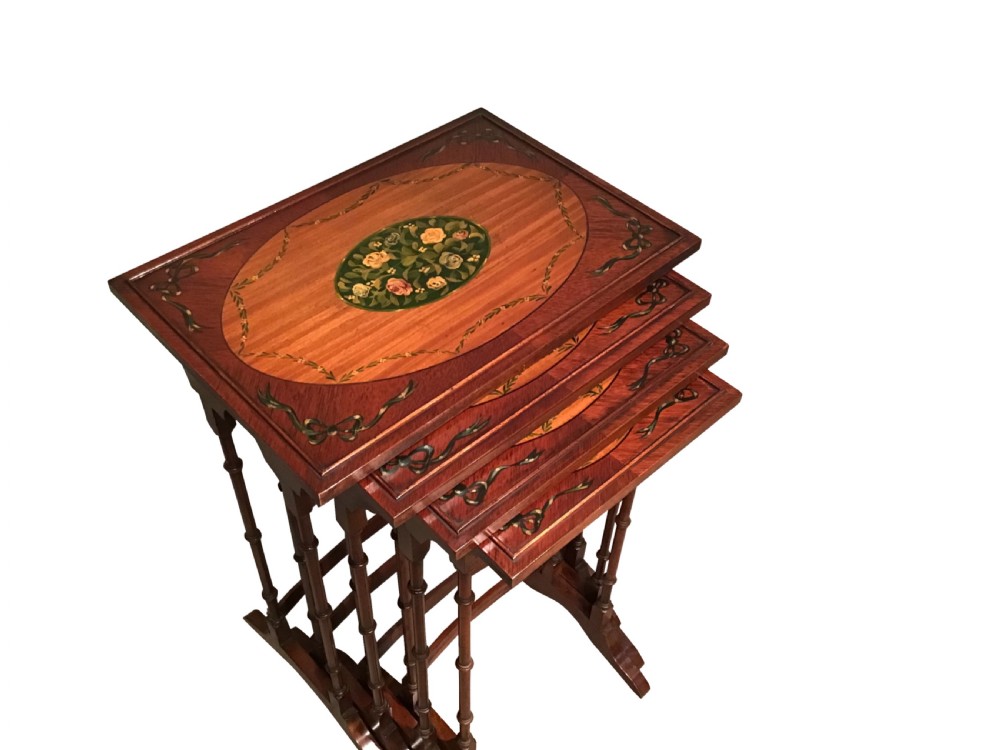 Antique nest of four tables View V