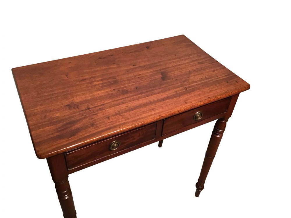 Antique mahogany sidetable View III