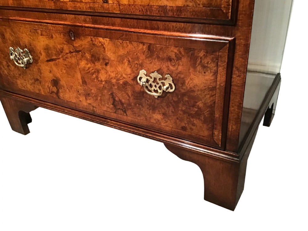 Antique walnut chest on chest View II