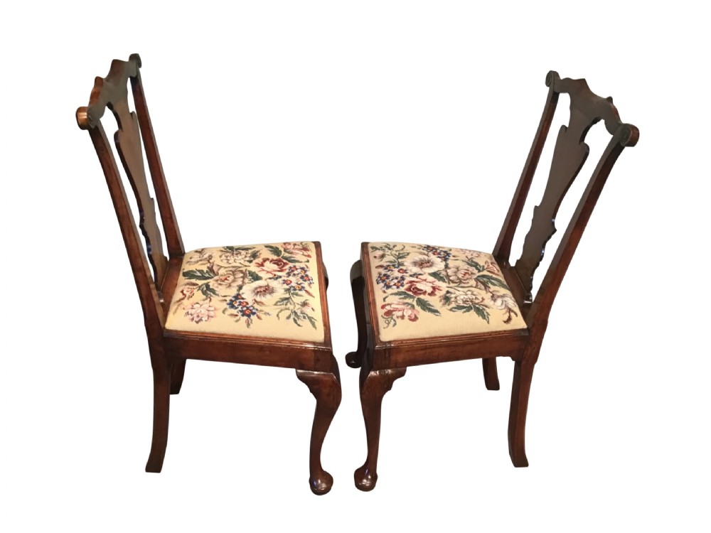 Pair of antique sidechairs View IV