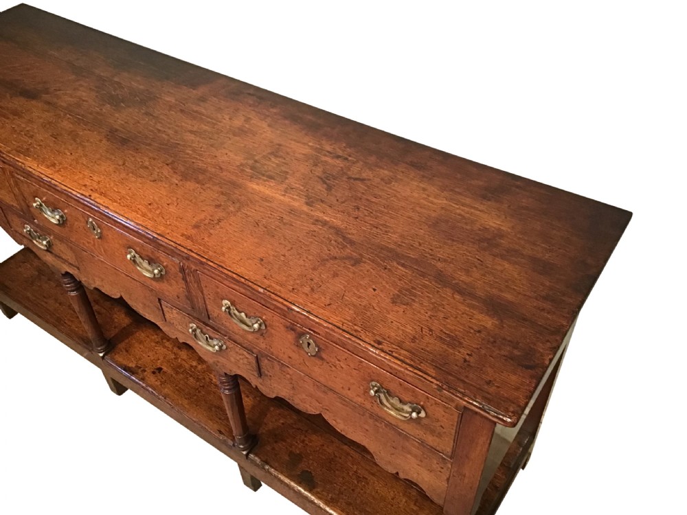Antique oak dresser base View III