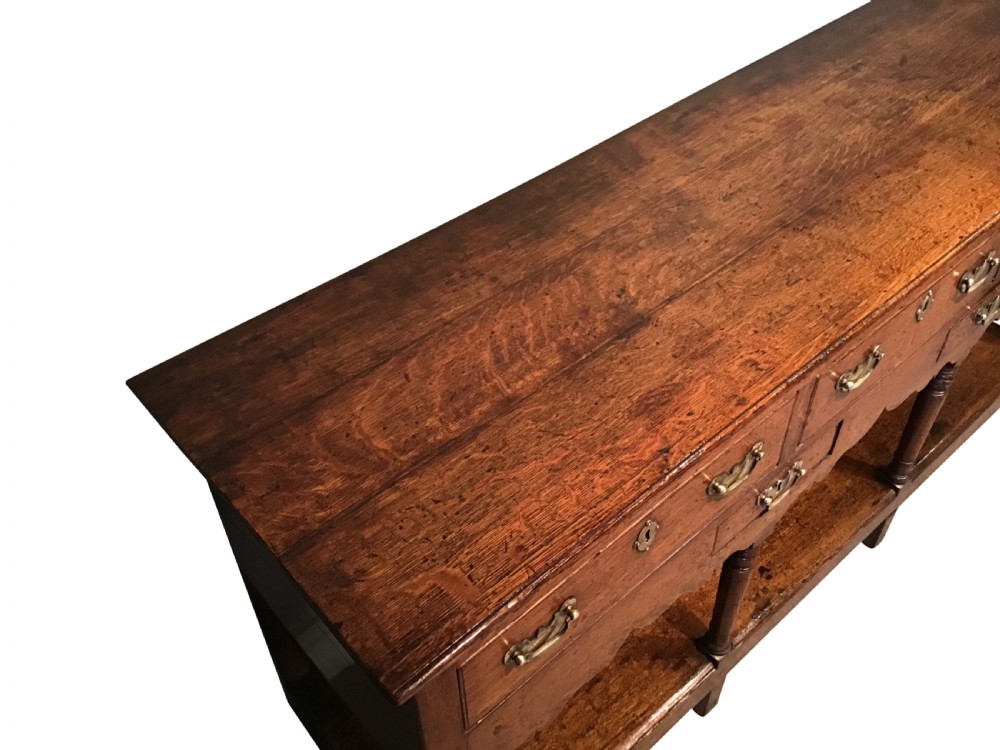 Antique oak dresser base View IV