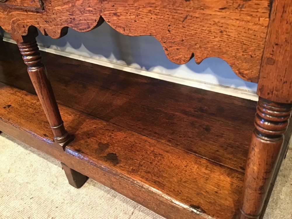Antique oak dresser base View VI