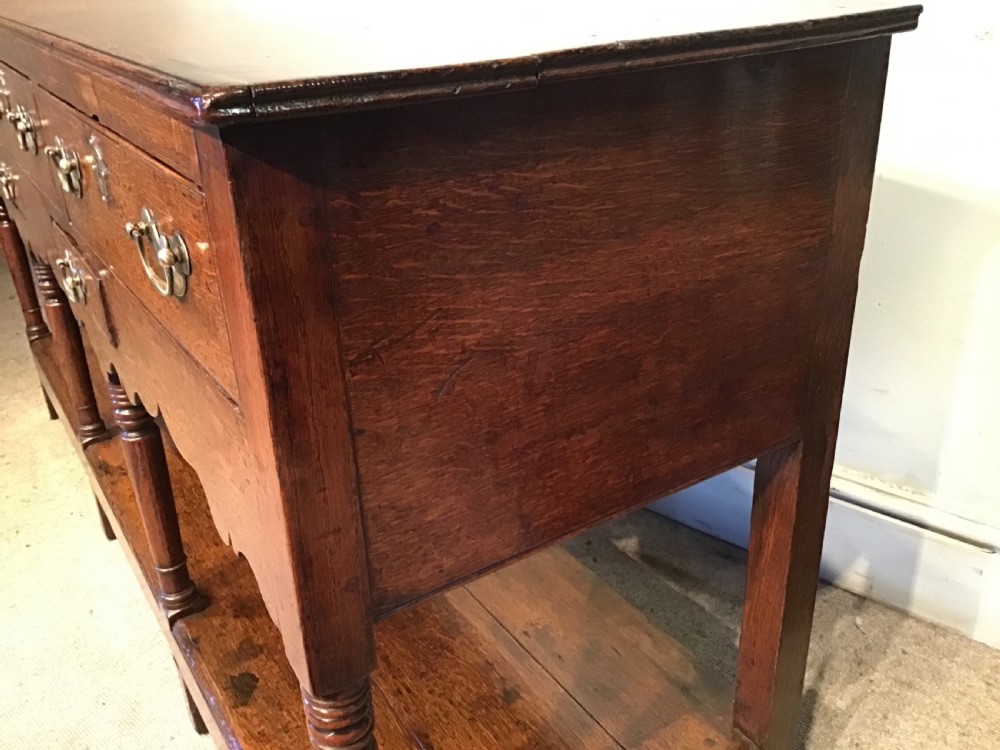 Antique oak dresser base View VII