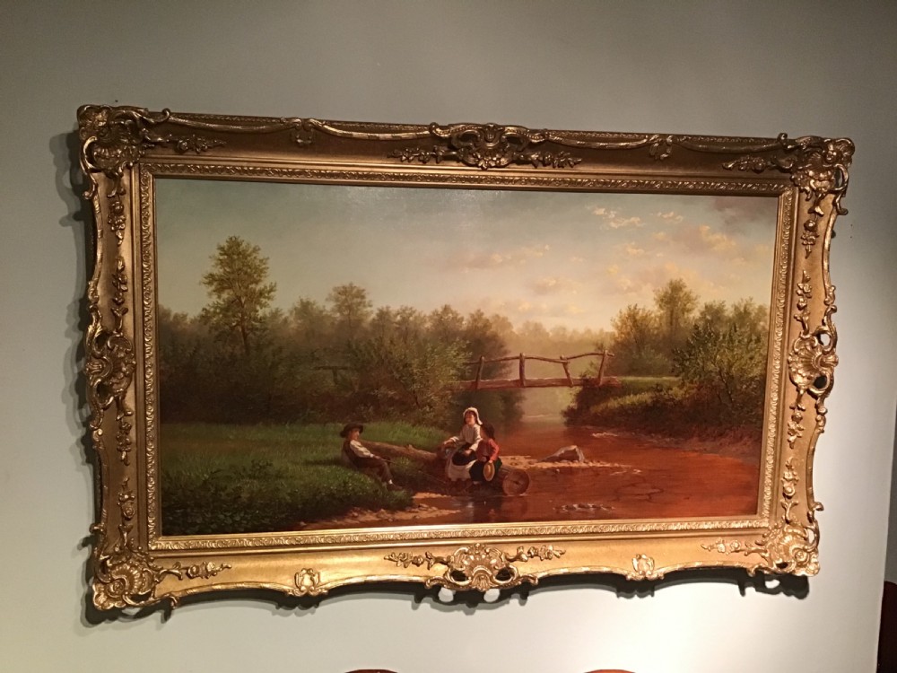 Antique oil painting View II