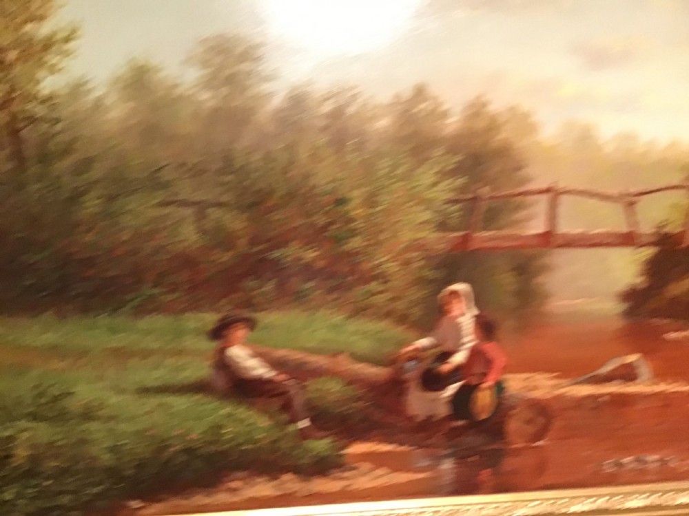 Antique oil painting View III