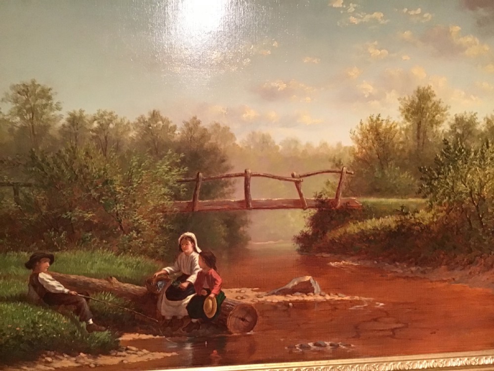 Antique oil painting View IV