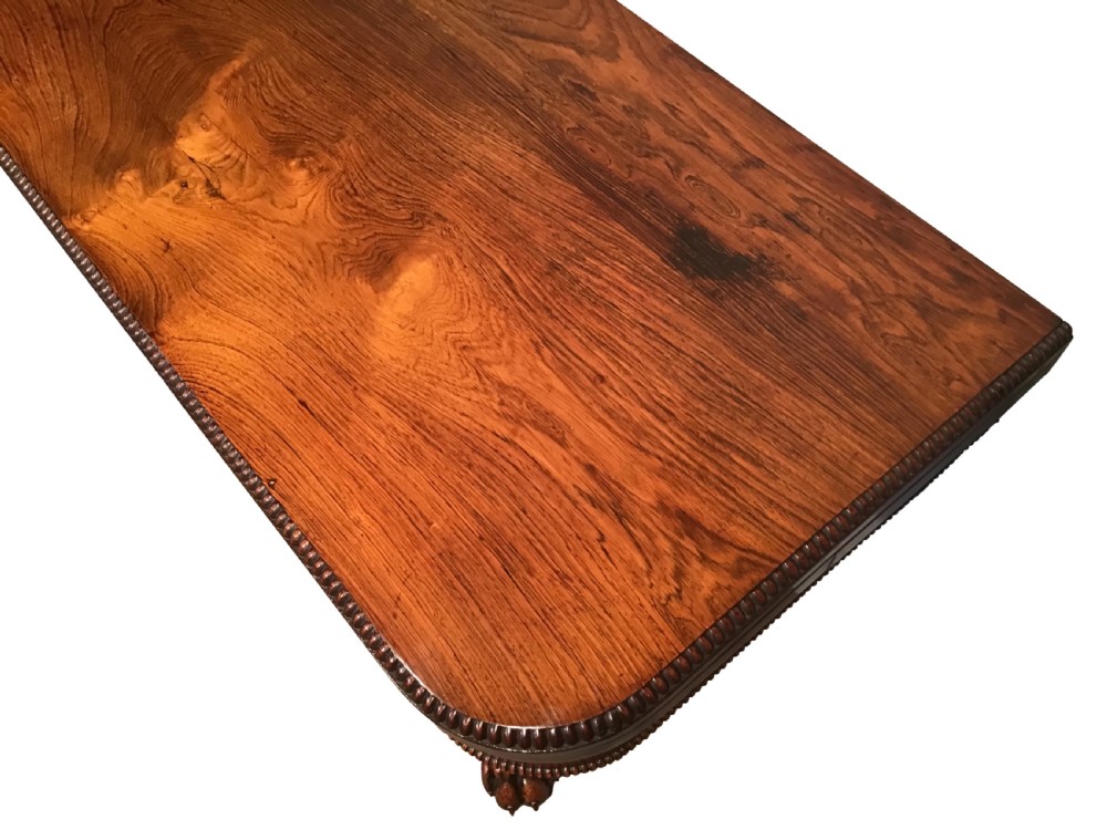 Antique rosewood card table  View III