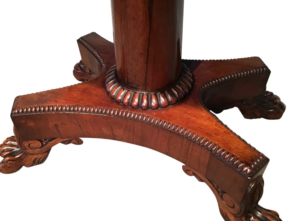 Antique rosewood card table  View V