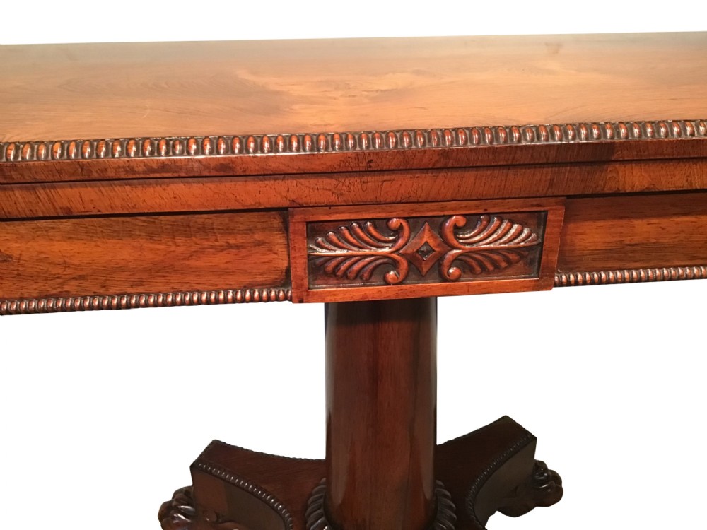 Antique rosewood card table  View VI