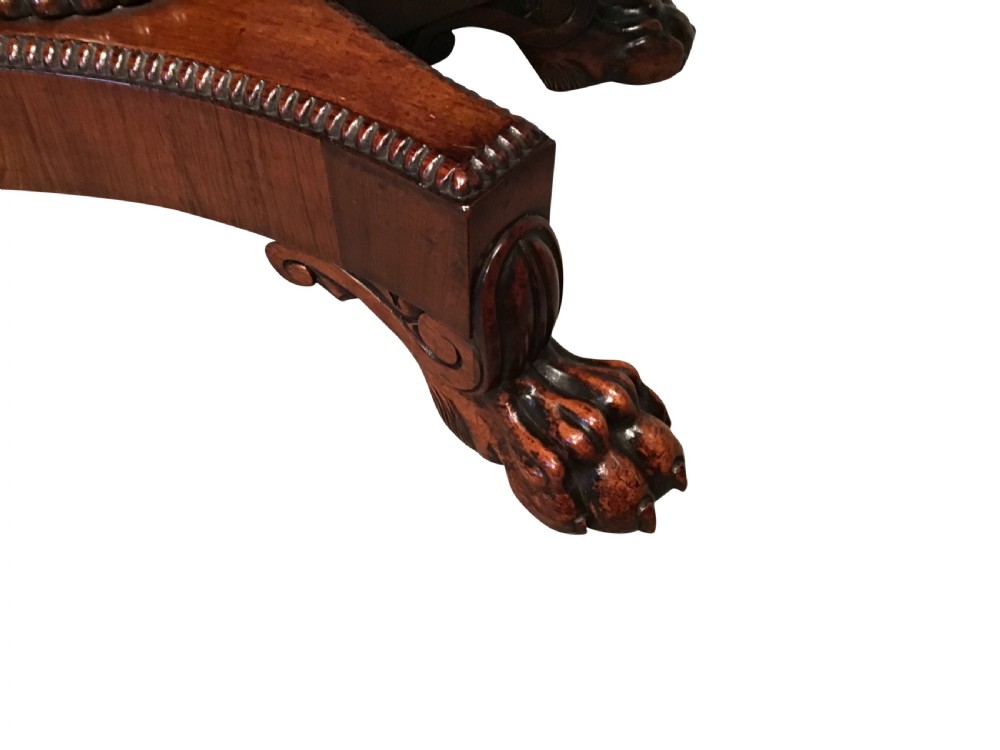 Antique rosewood card table  View VII