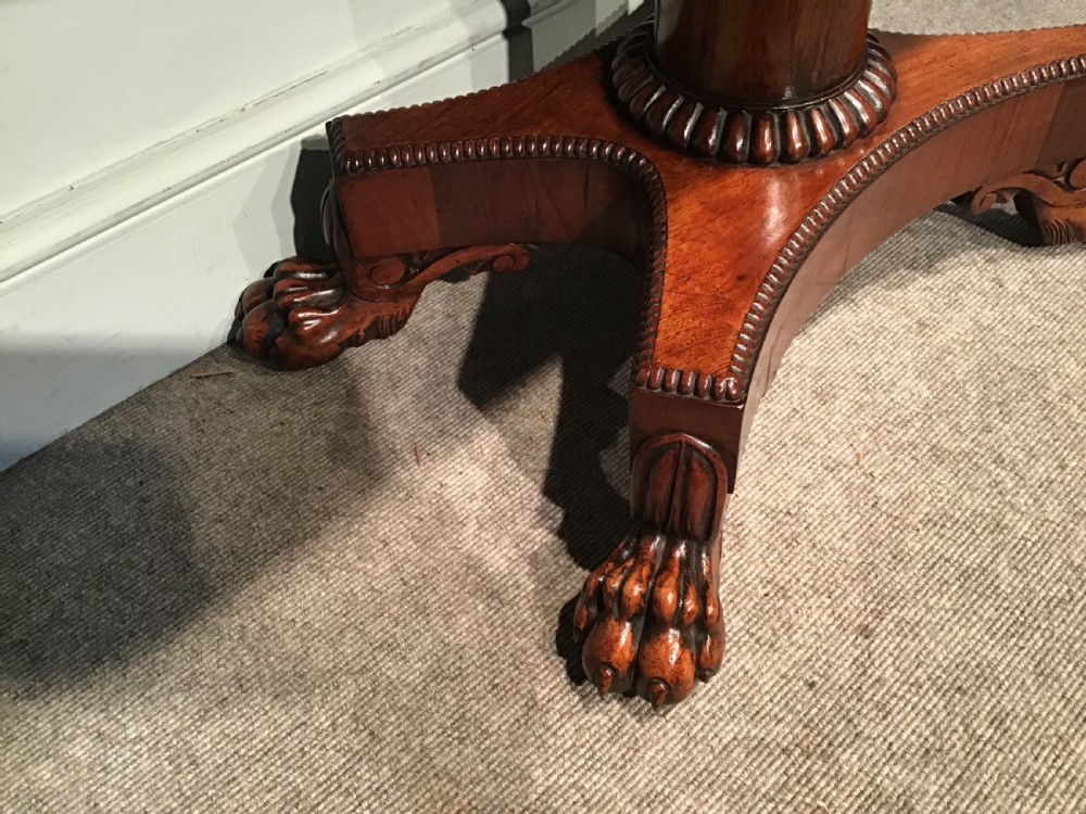 Antique rosewood card table  View XI