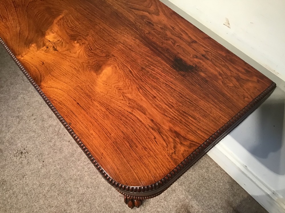 Antique rosewood card table  View XII