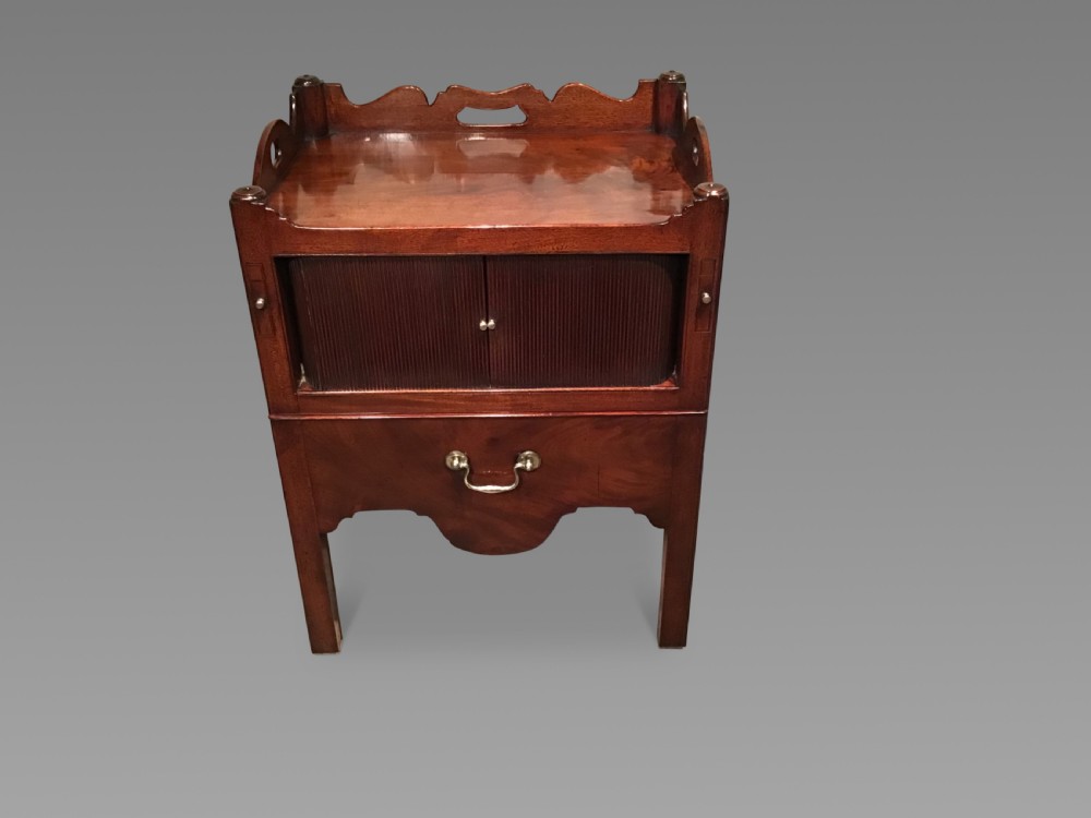 Antique mahogany bedside cabinet