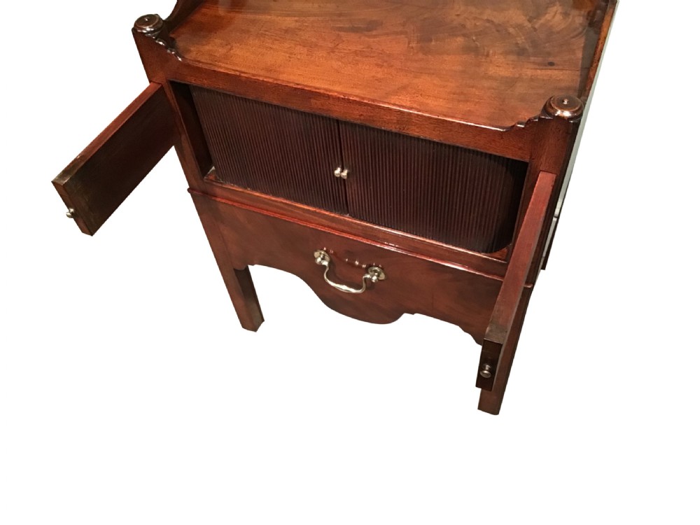 Antique mahogany bedside cabinet View III