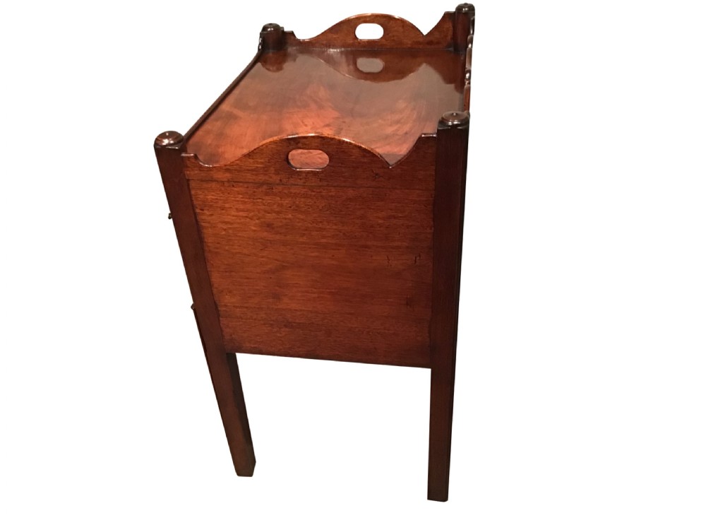 Antique mahogany bedside cabinet View IV