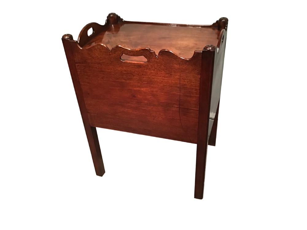 Antique mahogany bedside cabinet View VI