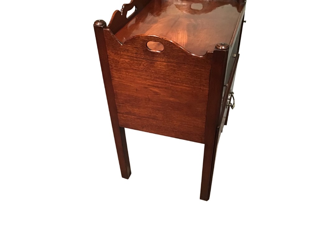 Antique mahogany bedside cabinet View VII