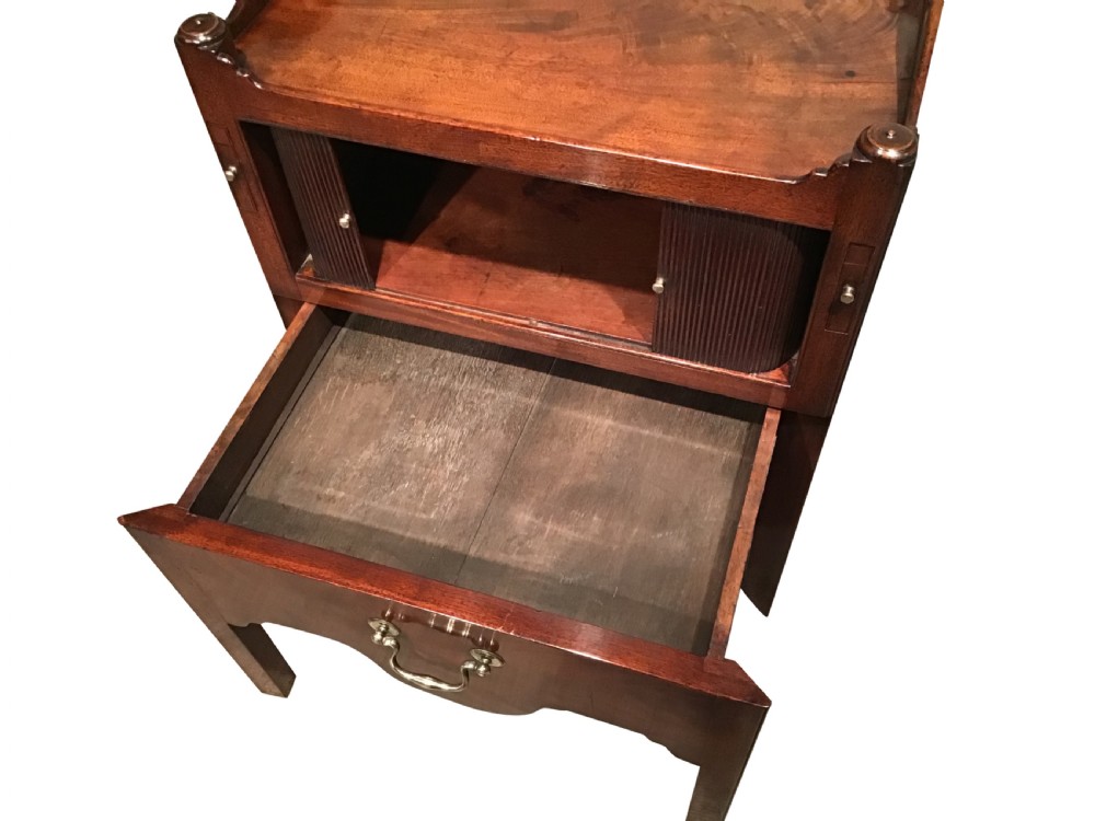 Antique mahogany bedside cabinet View VIII