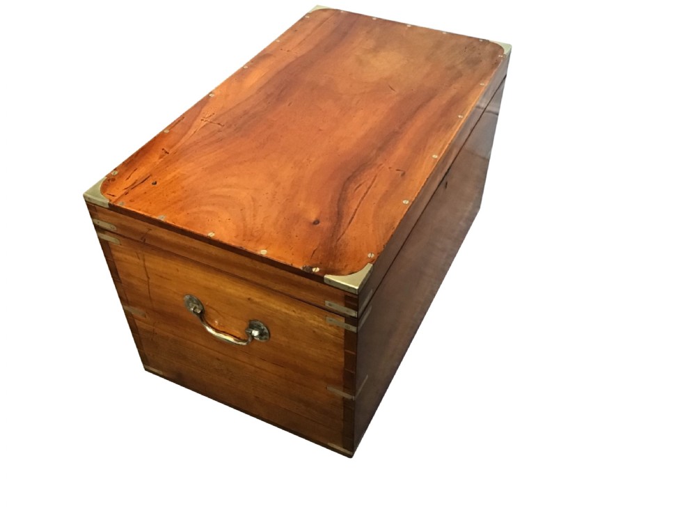 Antique camphor wood trunk View II