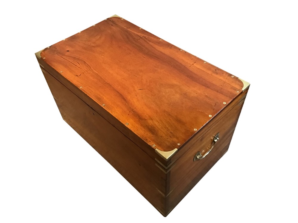 Antique camphor wood trunk View III