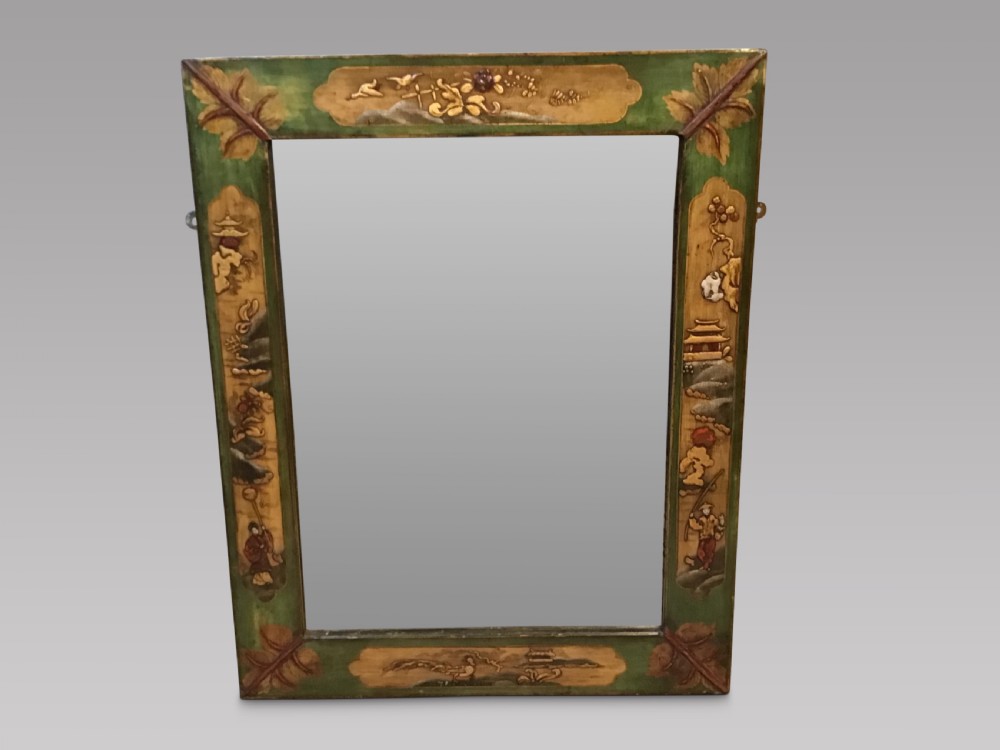 Antique chinoiserie mirror 