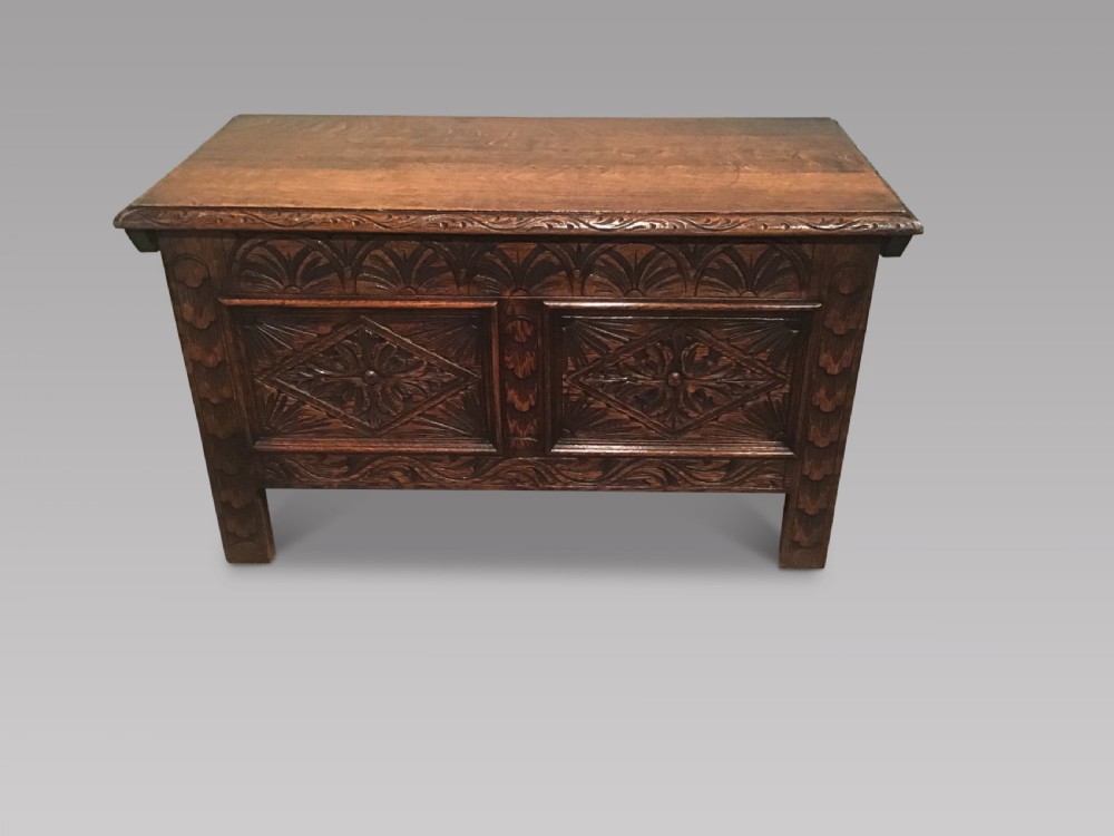 Antique oak coffer