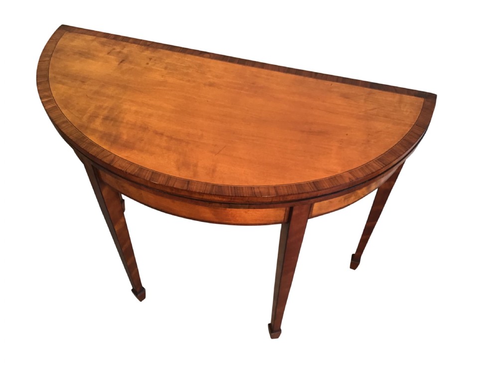 Antique satinwood card table View III