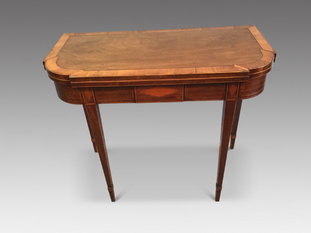 Antique mahogany tea table 