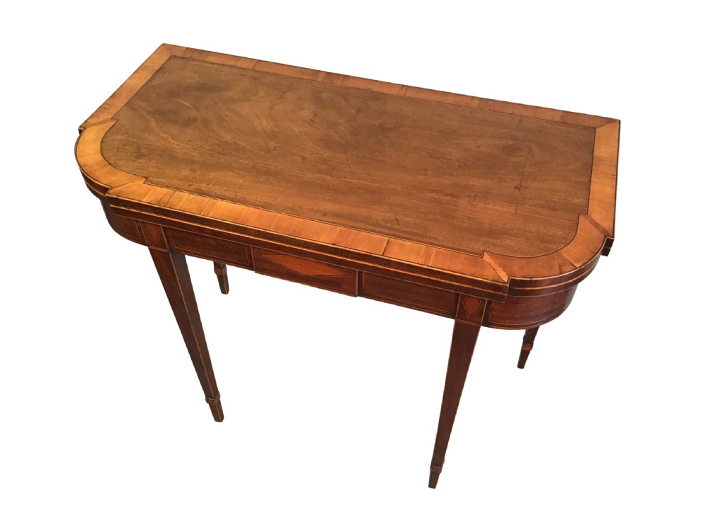 Antique mahogany tea table  View III