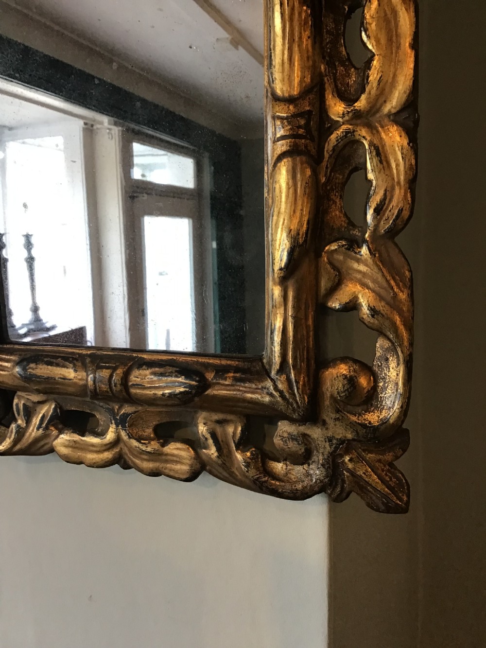 Antique gilt mirror View II