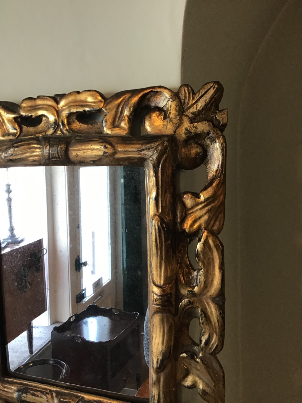 Antique gilt mirror View III