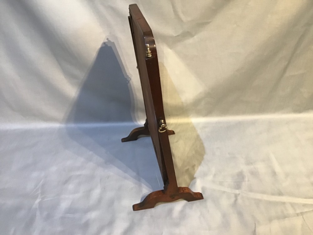 Antique mahogany toilet mirror View III