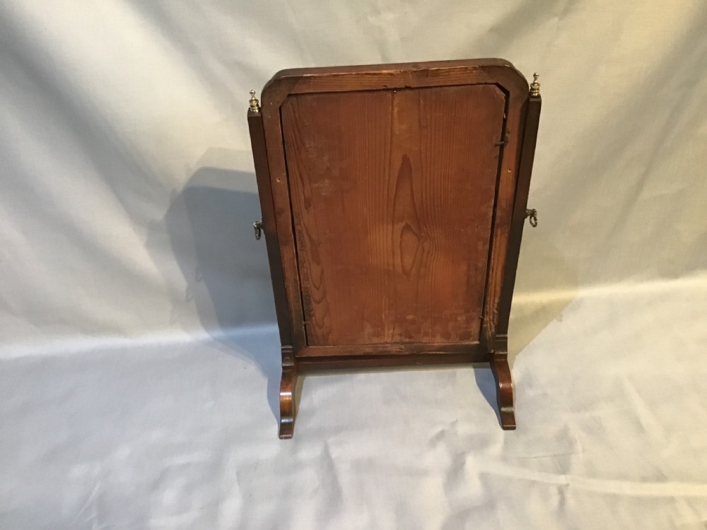 Antique mahogany toilet mirror View V