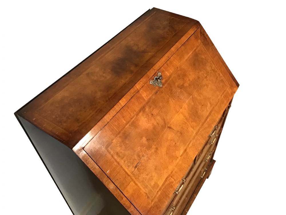 Antique walnut bureau View III